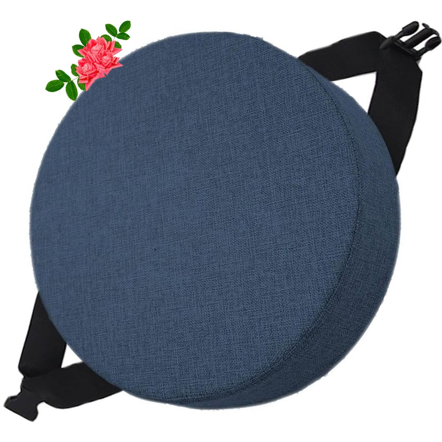 Uyeoco 8# Memory Foam Round Seat Cushion 5/8Cm Thick,35/40/45/50Cm Round Stool Cushion, Circle Chair Pad With Removable Cover For Dining Kitchen Bar Chairs (Color : Size : 35X35x5cm)