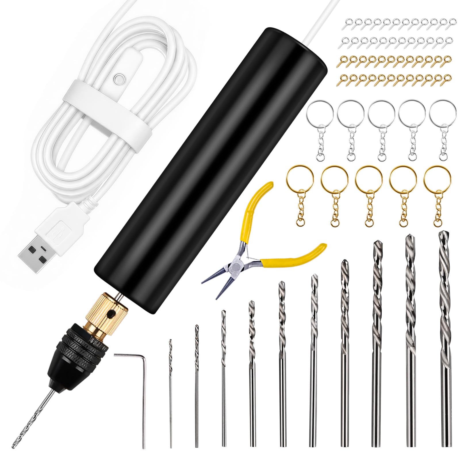Amazon.com: LET'S RESIN Electric Drill, 74Pcs Mini Drill with 3