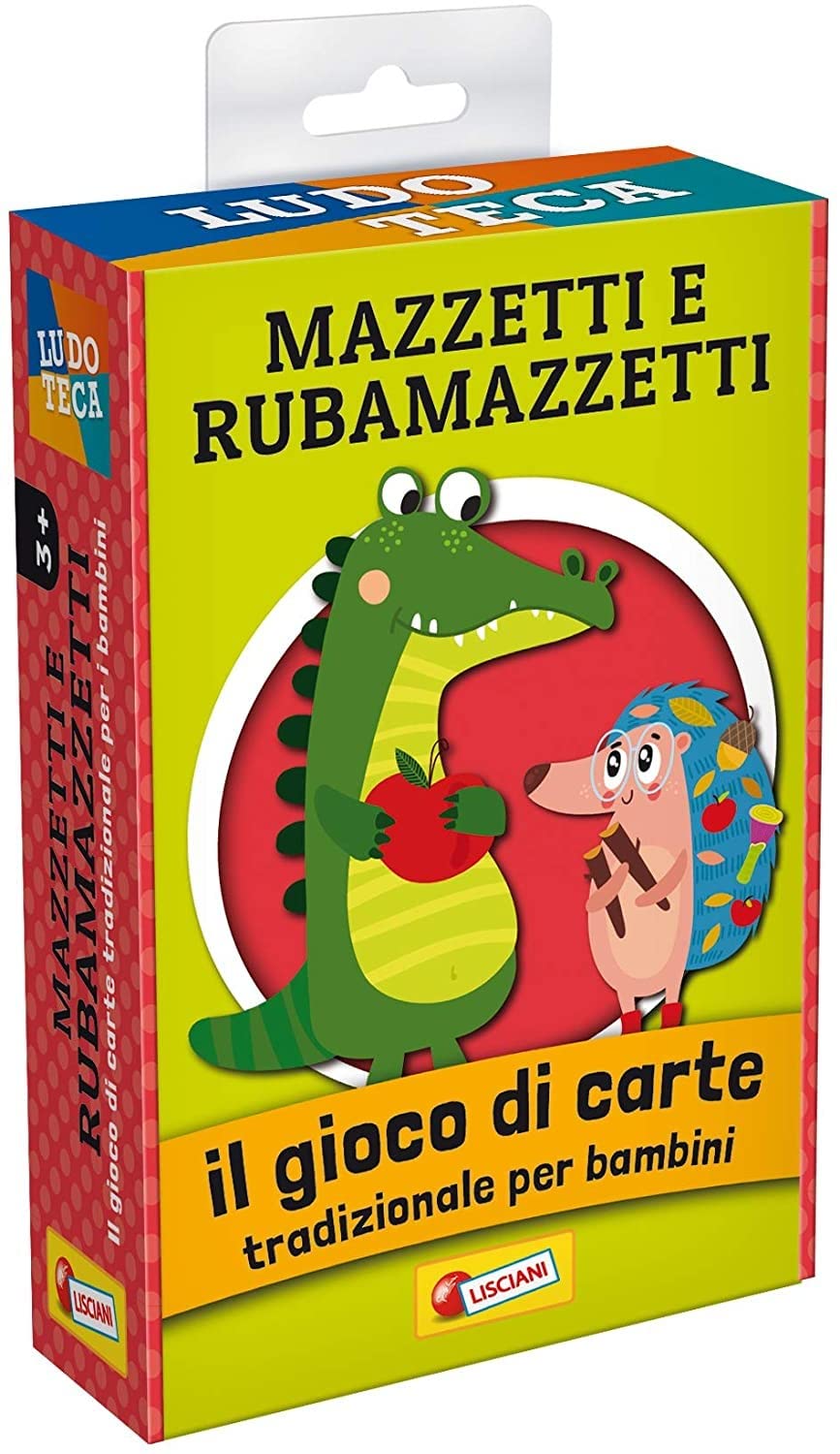 Liscianigiochi, Ludoteca Le Cards of Children, Bundle and Rubamazzetti Board Game, Multi-Colour, 85804