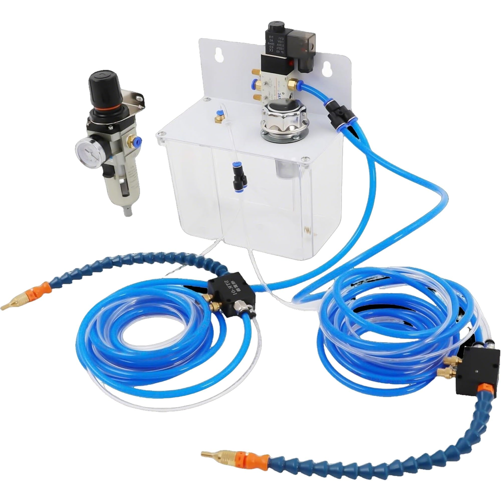 Kit de pulverización de niebla lubricante-refrigerante para fresado | Rociador refrigerante para grabado/corte metales, depósito 3L agua/aceite - Taladrado y torneado CNC