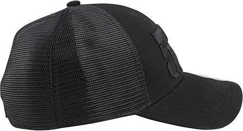Miniatura 3 de 5% Nutrition Gorra de camionero Flexfit Snapback negra y roja para hombres y mujeres