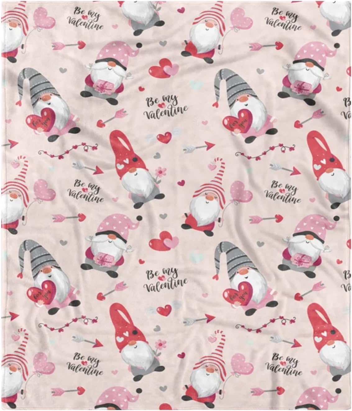 TUNKENCE Faux Fur Throw Blanket Valentine's Day Blanket