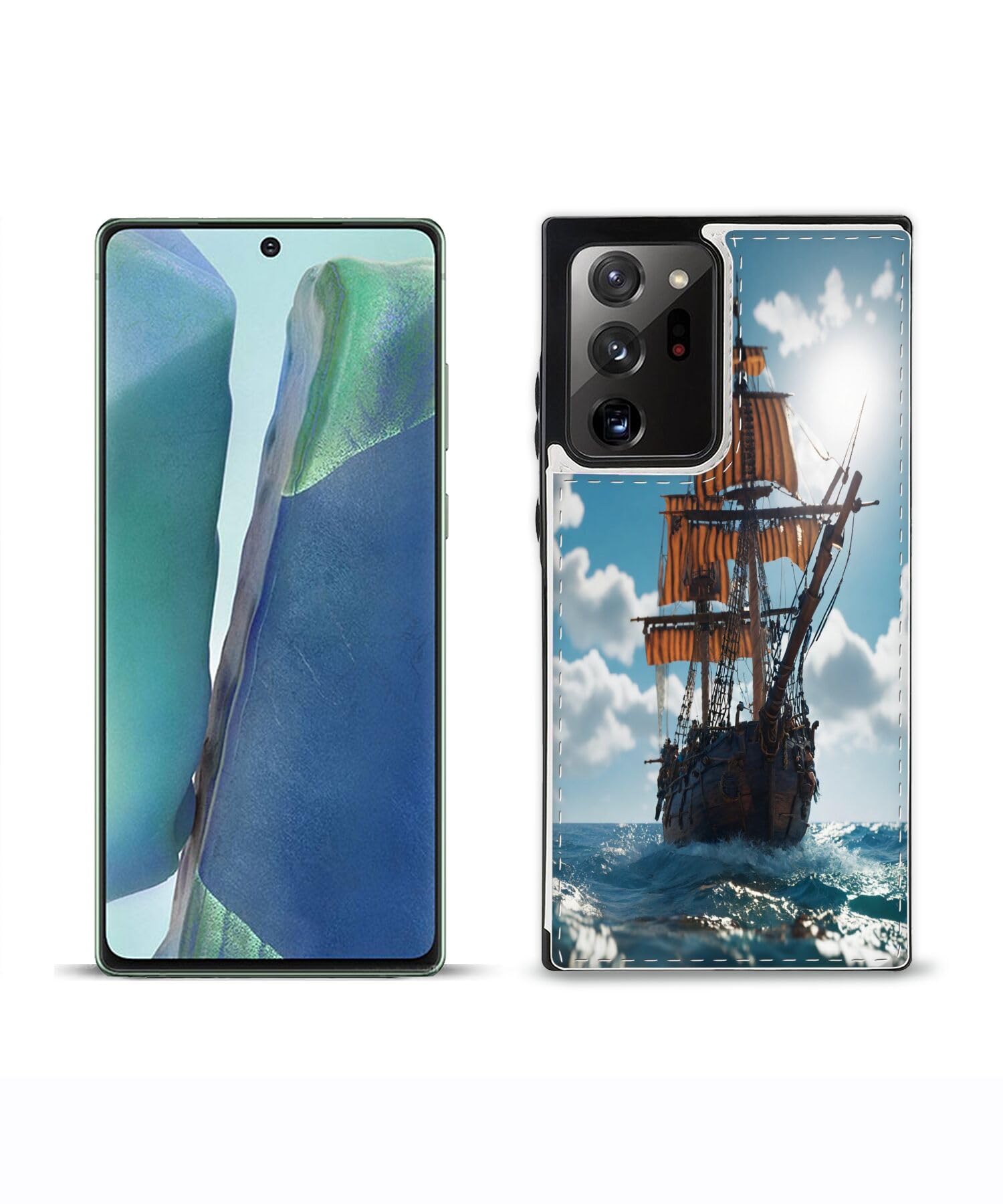 Stylish Wallet Case for Samsung Note 20 Ultra with Ship-BT14 Design - Premium Protection and Functionality Sleek Design Kickstand Feature