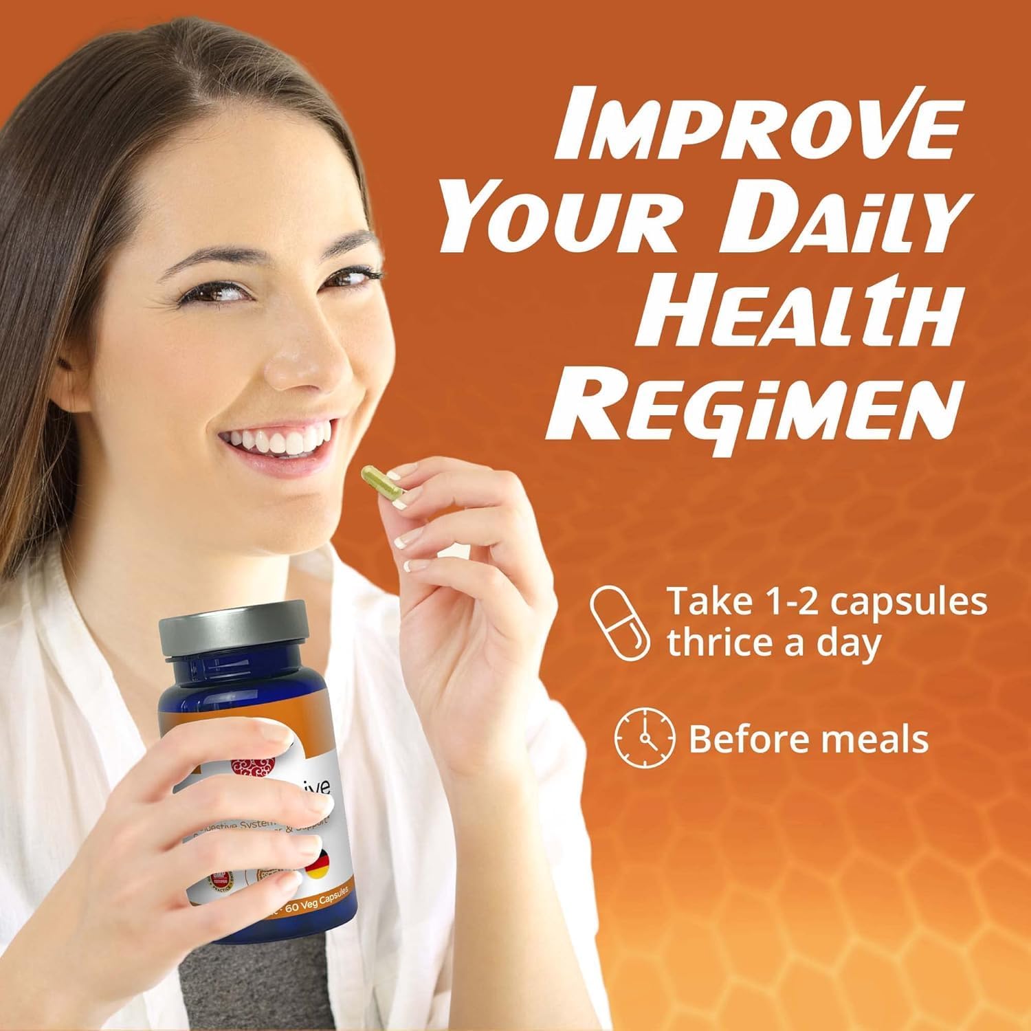 DigestActive, Normalize The Fuctions of Digestive System and Gut Health Support, Colon Cleanser for Women and Men, Promotes Overall Health (Pack of 3)