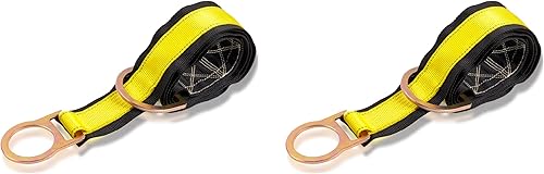 Miniatura 6 de Palmer Safety Correa cruzada de brazo de 3 pies, gargantilla de correas de haz de 3 pulgadas de ancho con anillo en D grande y pequeño, cordón de