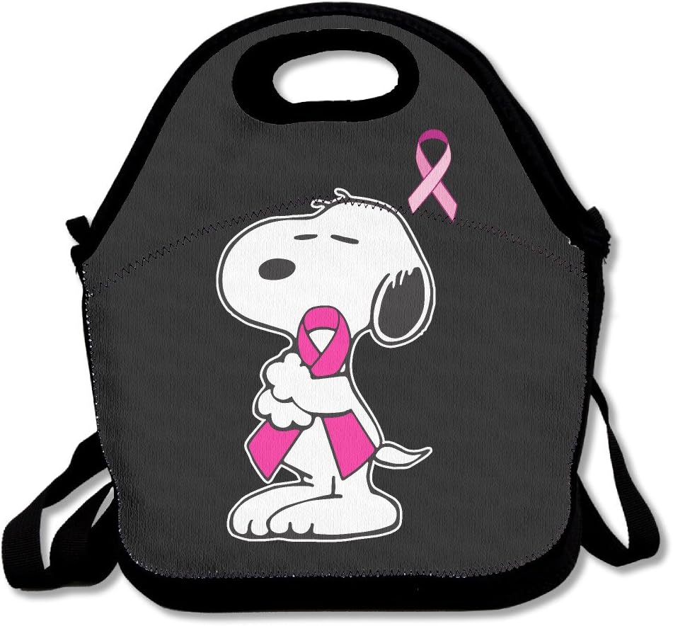 NNHAHA Pink Breast Cancer Awareness Lunch Bag Tote Handbag Lunch Boxes