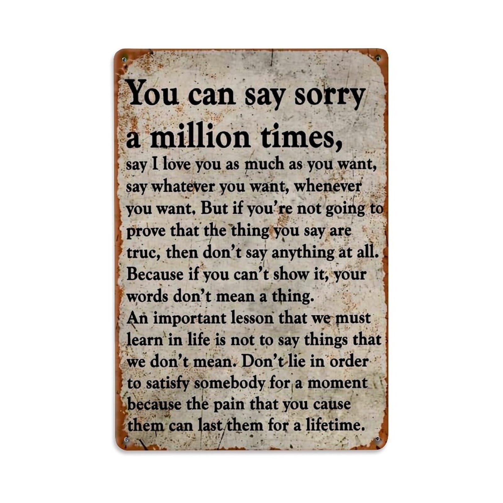 Jdfenggu Vintage Textured Paper Background Retro Metal Tin Sign, Decor Art Poster For Bar, Home, Man Cave, Kitchen, Laundry Room Gift 8X12inch