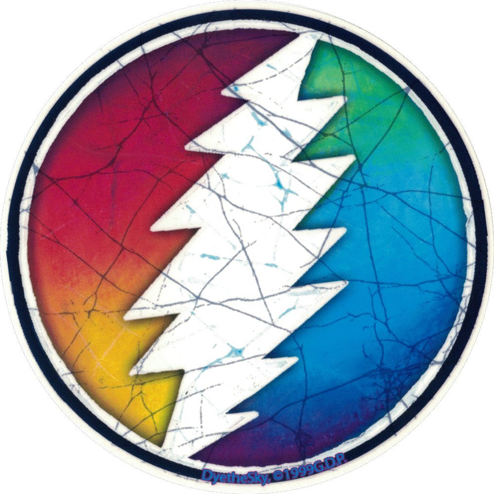 Amazon.com: Dye the Sky Grateful Dead Rainbow Lightning Bolt