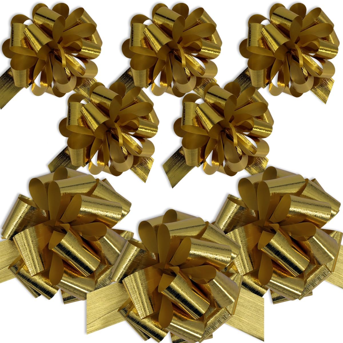 InstaBows Metallic Instabow Bows for Gift Wrapping Pull