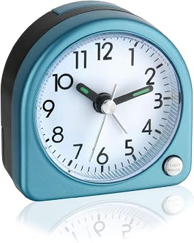 TFA TFA60.1020.06 Elektronik Mini Alarm Saat Ayd nlatmal , Mavi