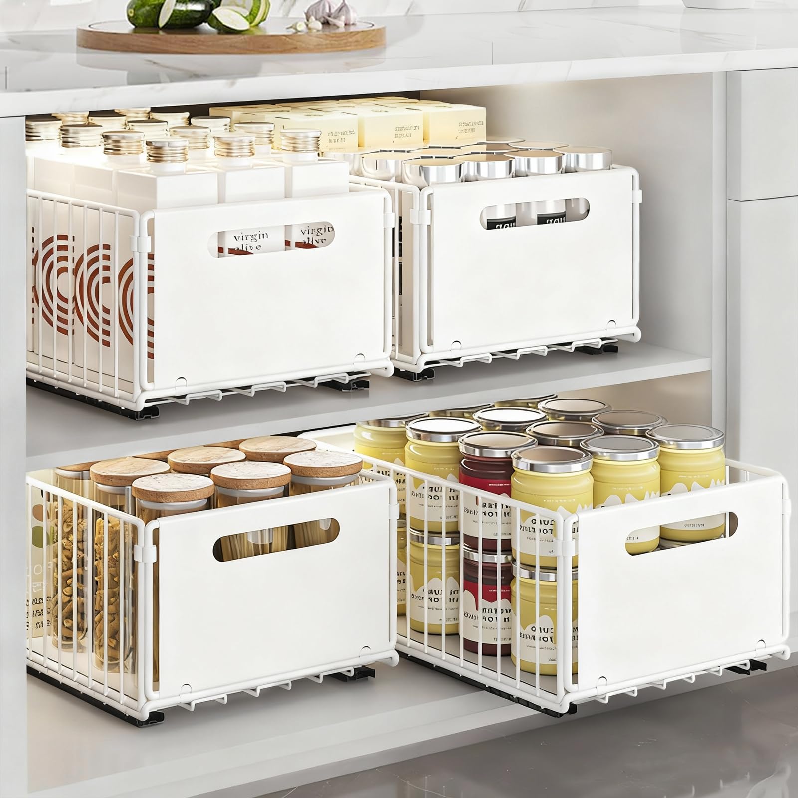 Organizzatore per armadio allungabile pieghevole (4 grandi)