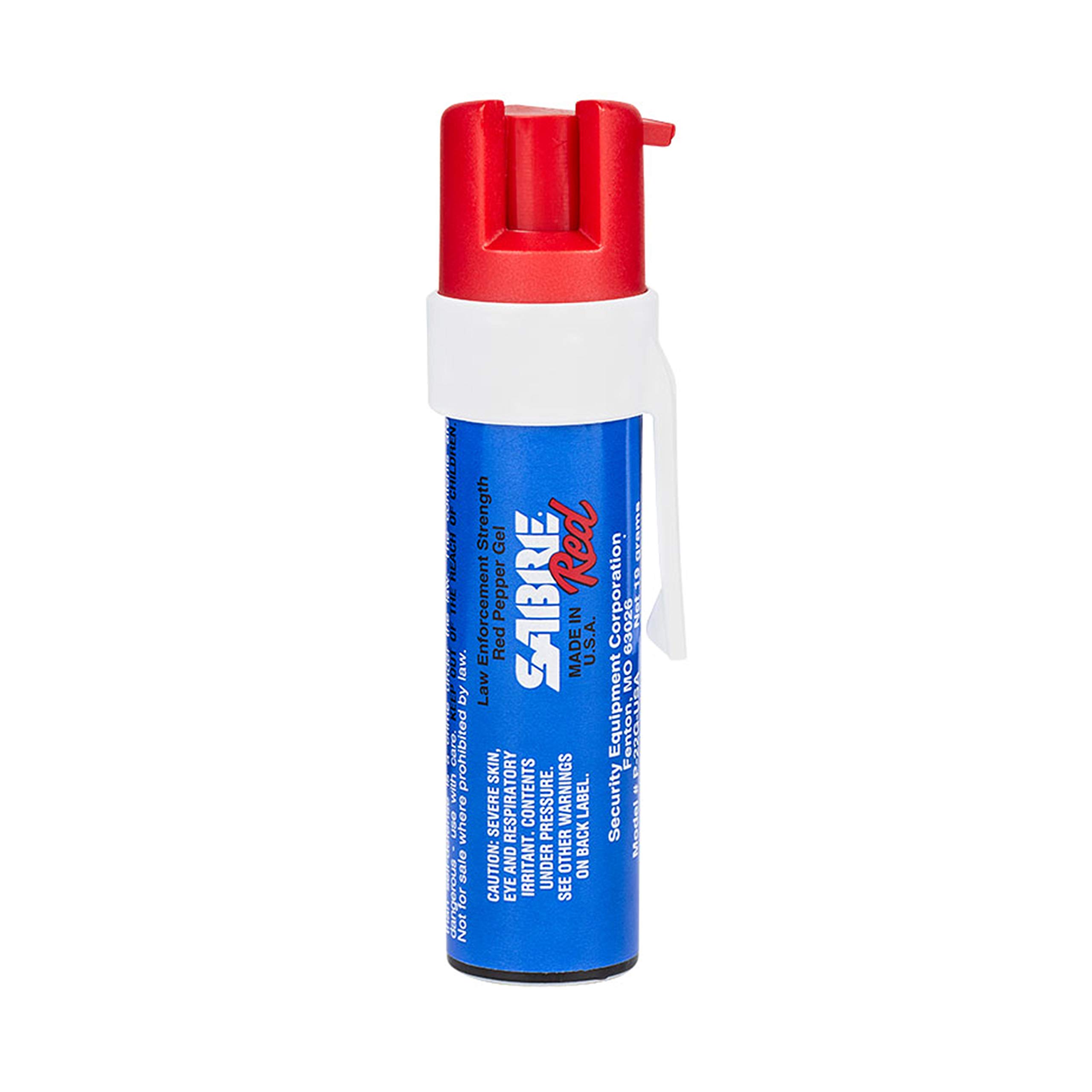 SABRE RED Compact Pepper Gel with Clip Maximum Strength Police Grade