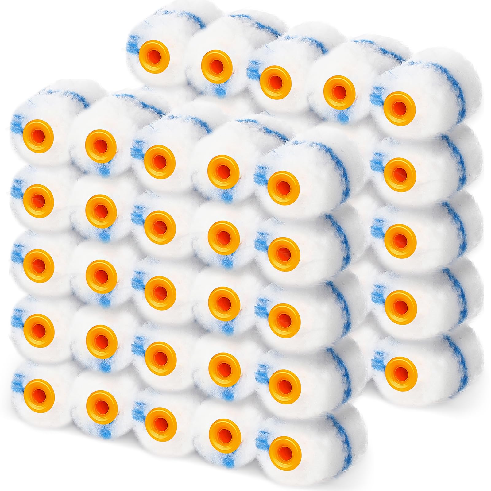 Leumoi 30-Piece Paint Roller Kit - 2 Inch Microfiber Covers, Tray, Frame & Liners