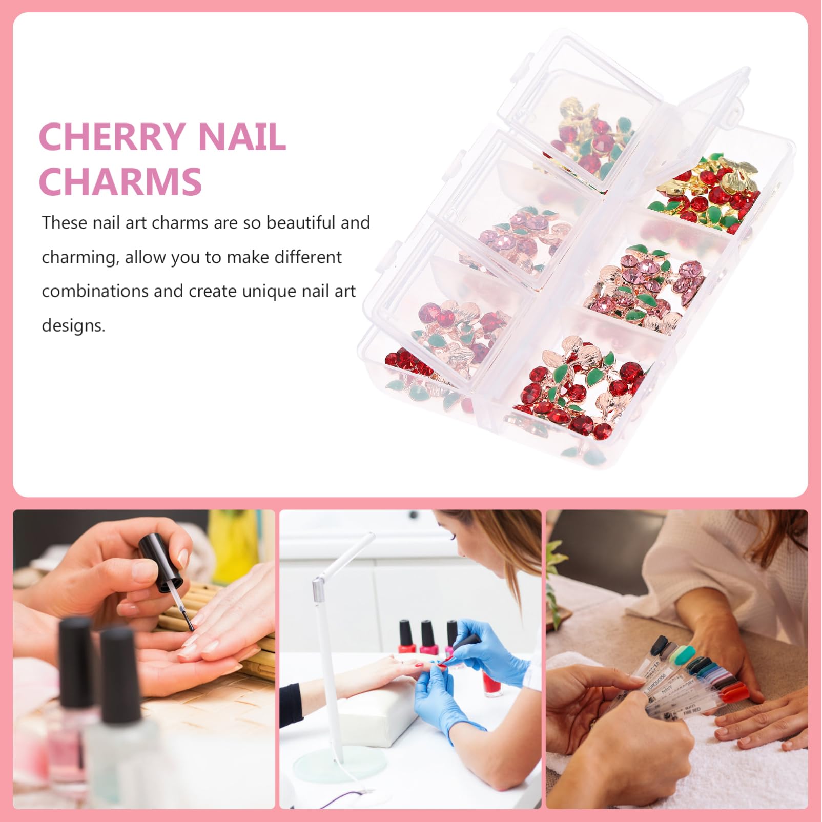 Housoutil 300pezzi Charms Per Unghie Decorazioni Per Nail Art Accessori Per Unghie Per e