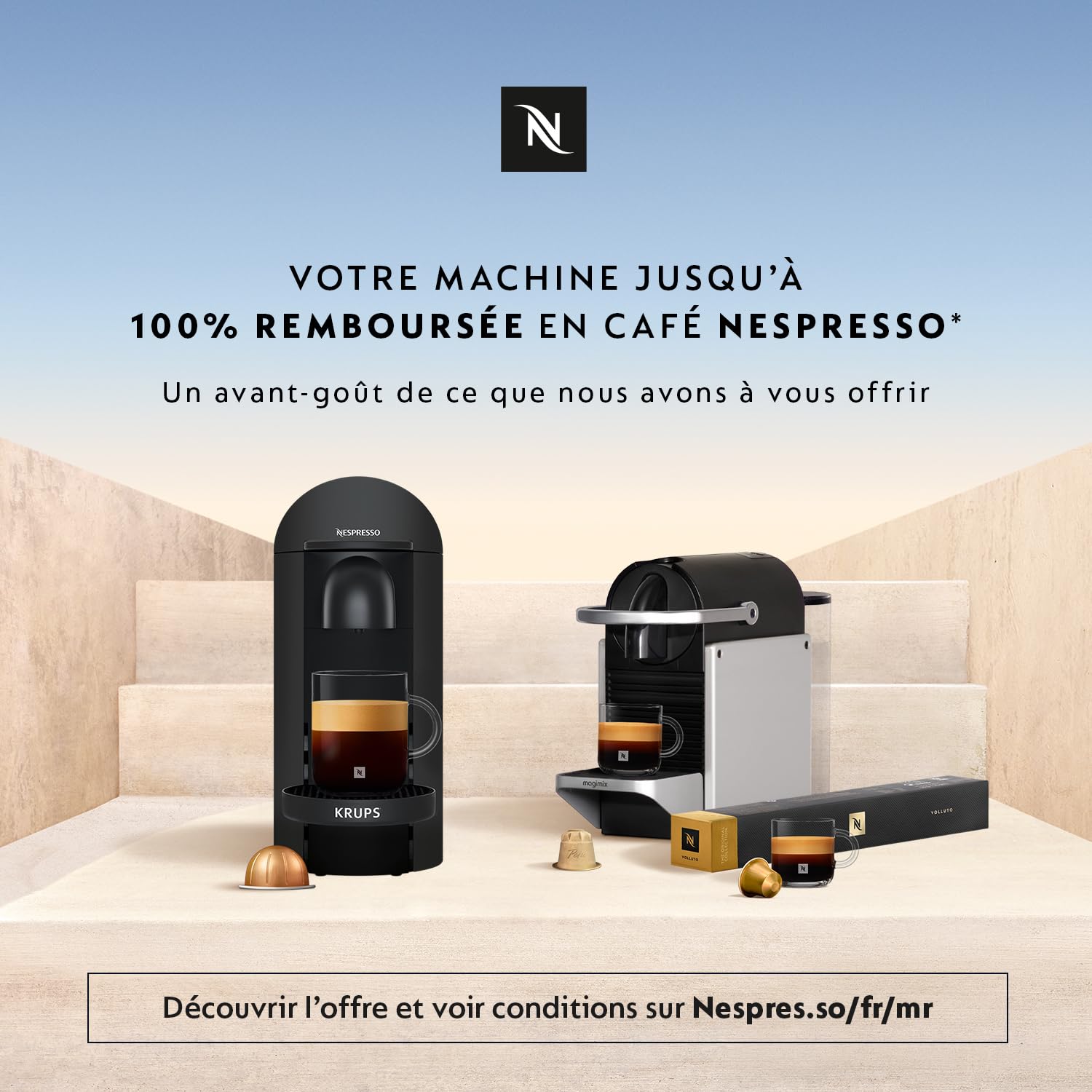 Capsule Nespresso Cafetiu00e8re MAGIMIX Nespresso Vertuo Noir M600