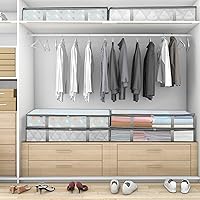 Vista 6 de Paquete de 2 contenedores de almacenamiento debajo de la cama, contenedores de almacenamiento de plástico a prueba de humedad debajo de la cama