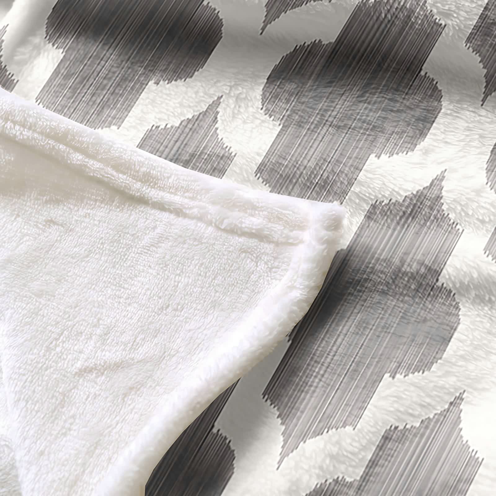 Aeici Koc polarowy, flanelowe koce polarowe koc 180x220 cm pusty wzór kwiatowy narzuta na sofę prezent dla dorosłych i dzieci