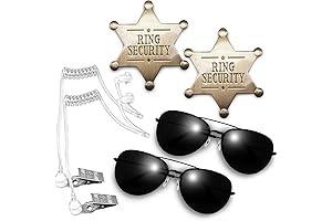 Secret Service Cosplay Ring Bearer Badge Set