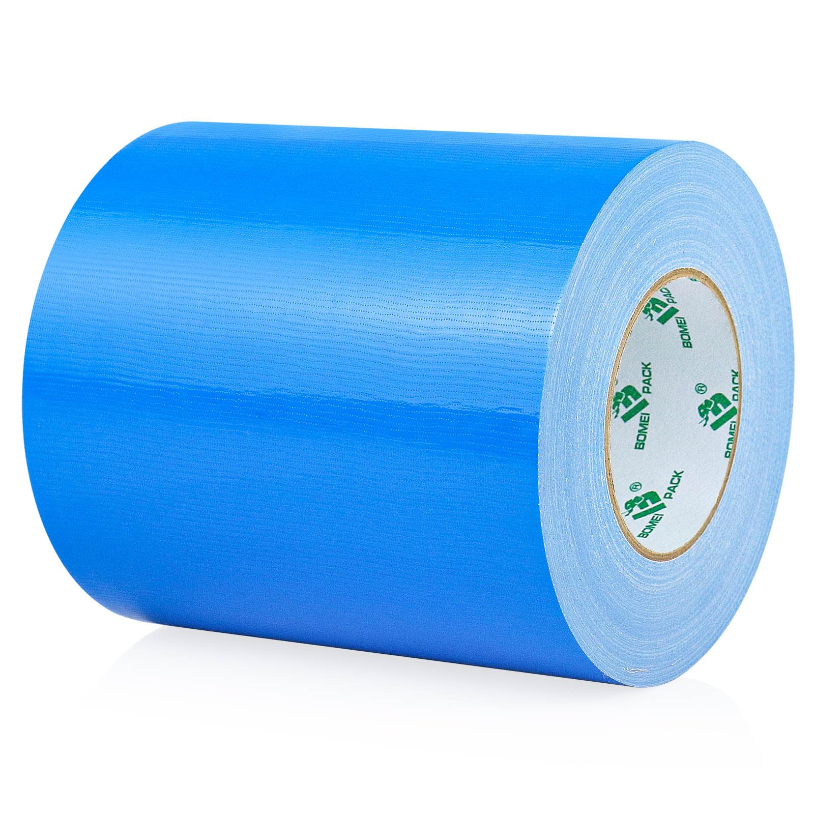 BOMEI PACK Cinta adhesiva de tela azul de 150 mm x 50 m, reforzada, resistente al agua, cinta adhesiva resistente para fijar reparaciones, cajas de etiquetado de manualidades, sellado y flejes para