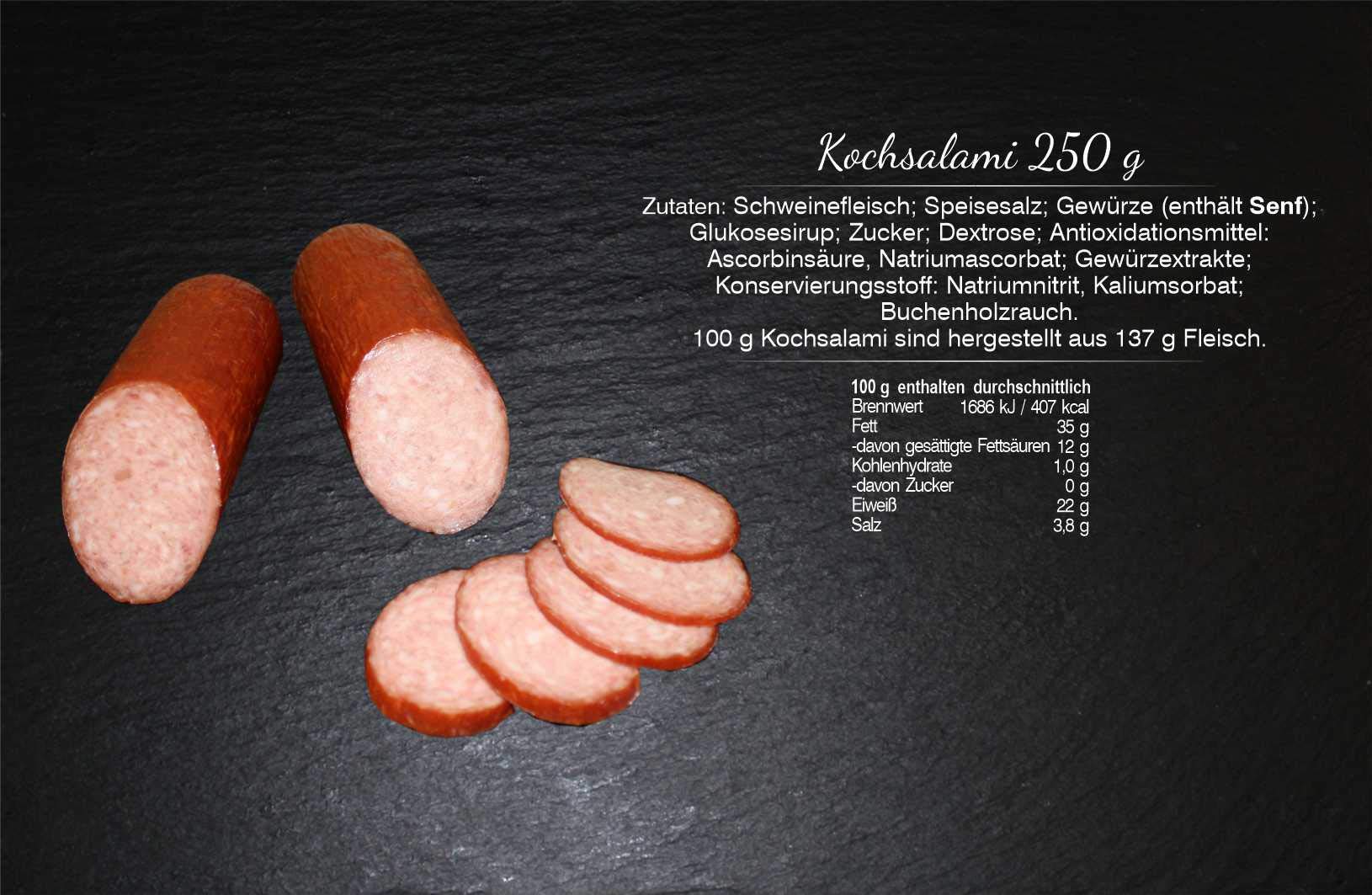 Wurstpaket mit Salami und Kochsalami I Salami Paket XXL I Wurst aus dem Thüringer Wald