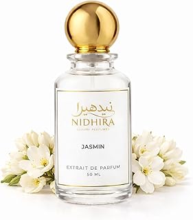 NIDHIRA Jasmin Extrait De Parfum 50ml | Long Lasting Premium Floral Fragrance for men & women | Luxury Imported Perfume Oi... Price In India