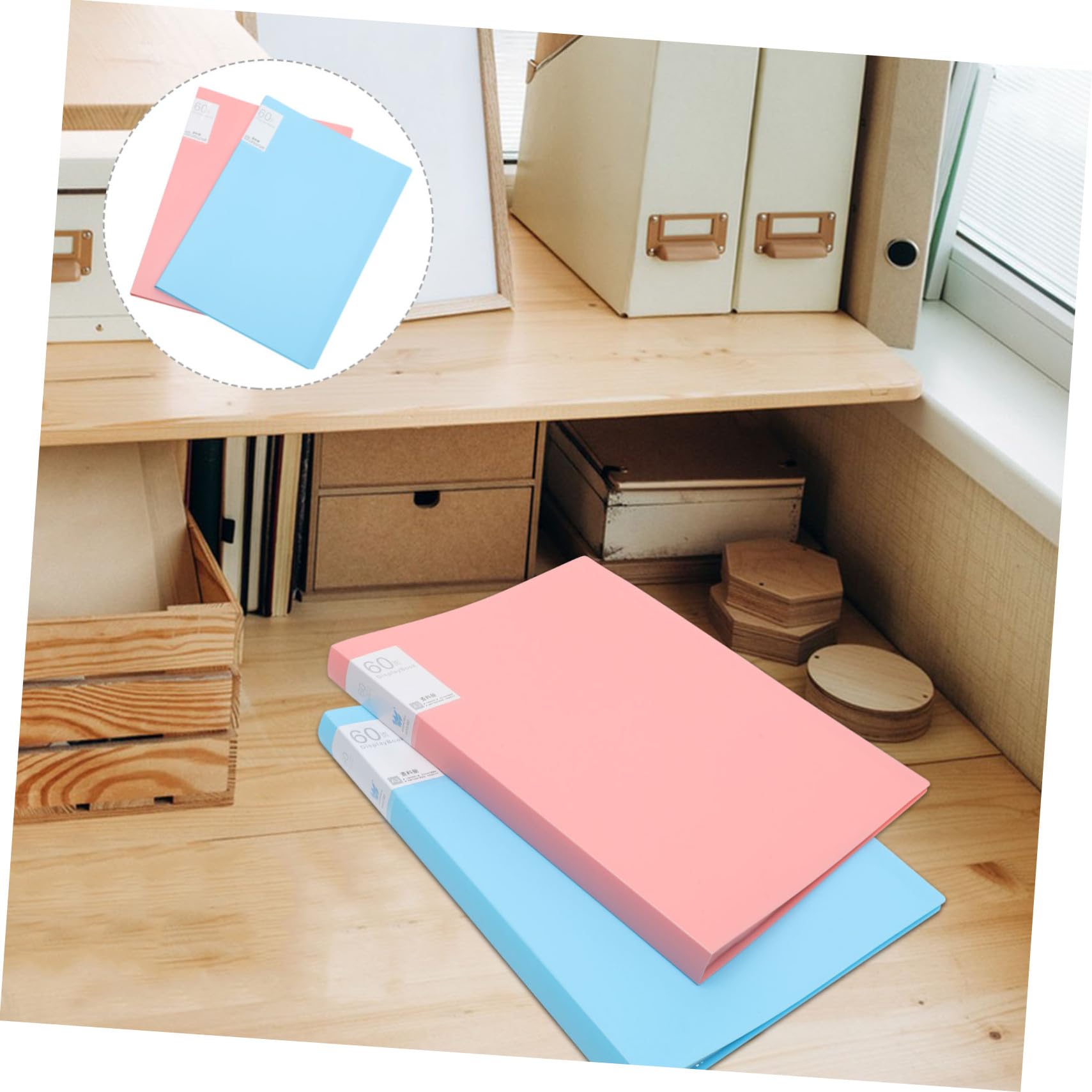 Classeur de Rangement de Papier A3 Grand Format pour Photos, Lot de 2