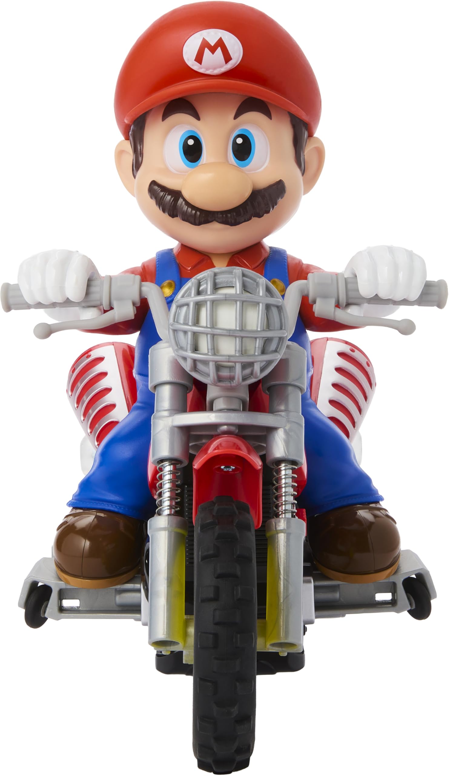 Hot Wheels RC Motorcycle, Remote-Controlled Mario Wheelie Motocross RC from The Super Mario Galaxy Movie with Mario Figure - 5