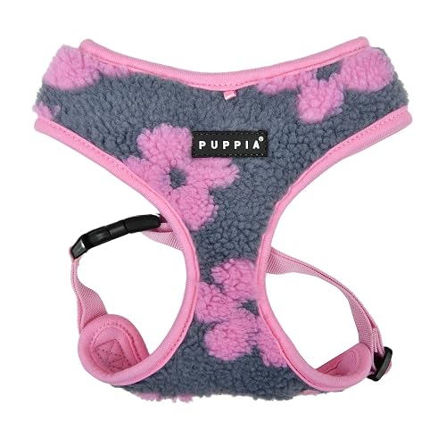 Puppia REN - Arnés para Perro sobre la Cabeza, cálido patrón de Flores de Invierno, Pecho Ajustable…