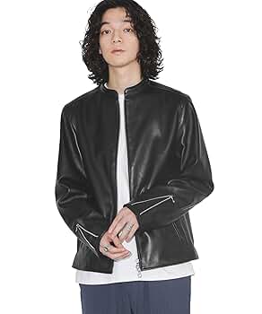 Amazon | [ナノ・ユニバース] バンドカラーレザーシングル