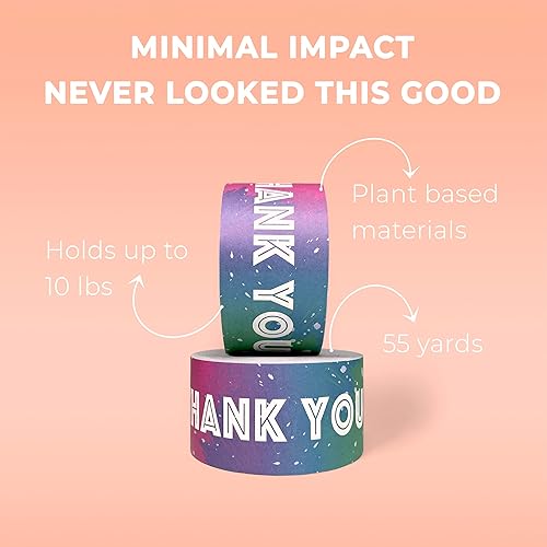 Miniatura 4 de Madeful Cinta activada por agua - Cinta de embalaje de agradecimiento para sellar cajas y cartones - Cintas engomadas para correo - Cinta de envío