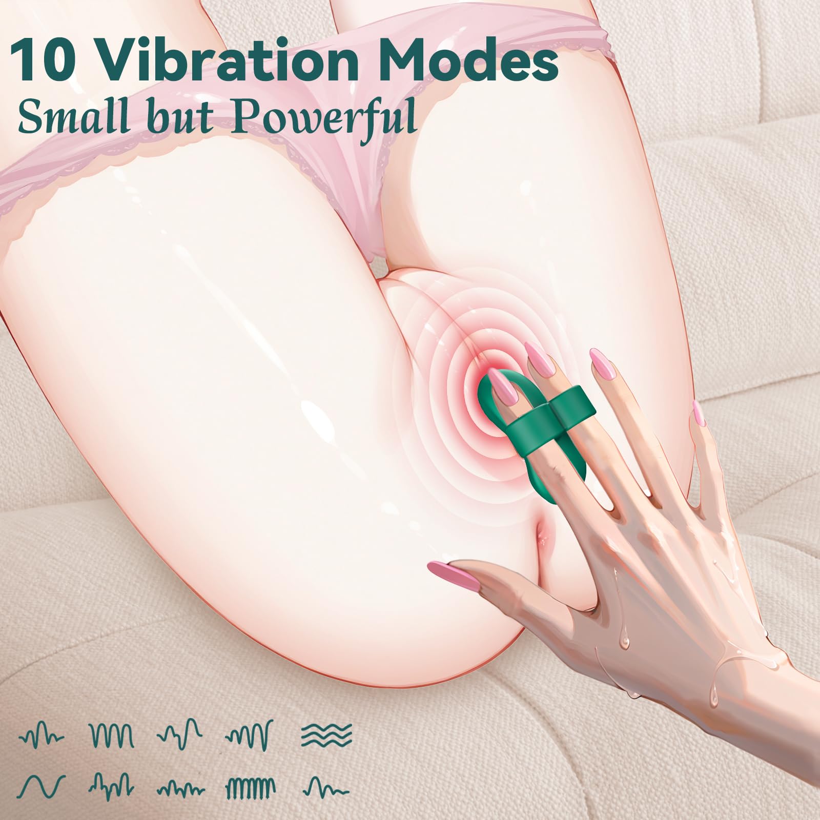 Finger Vibrator Sex Toys Mini Vibrators 10 Vibration Modes Female Sex Toy Couples Bullet Vibrator Nipple Clitoral Stimulator Adult Sex Toys & Games Women Pleaseure: Green