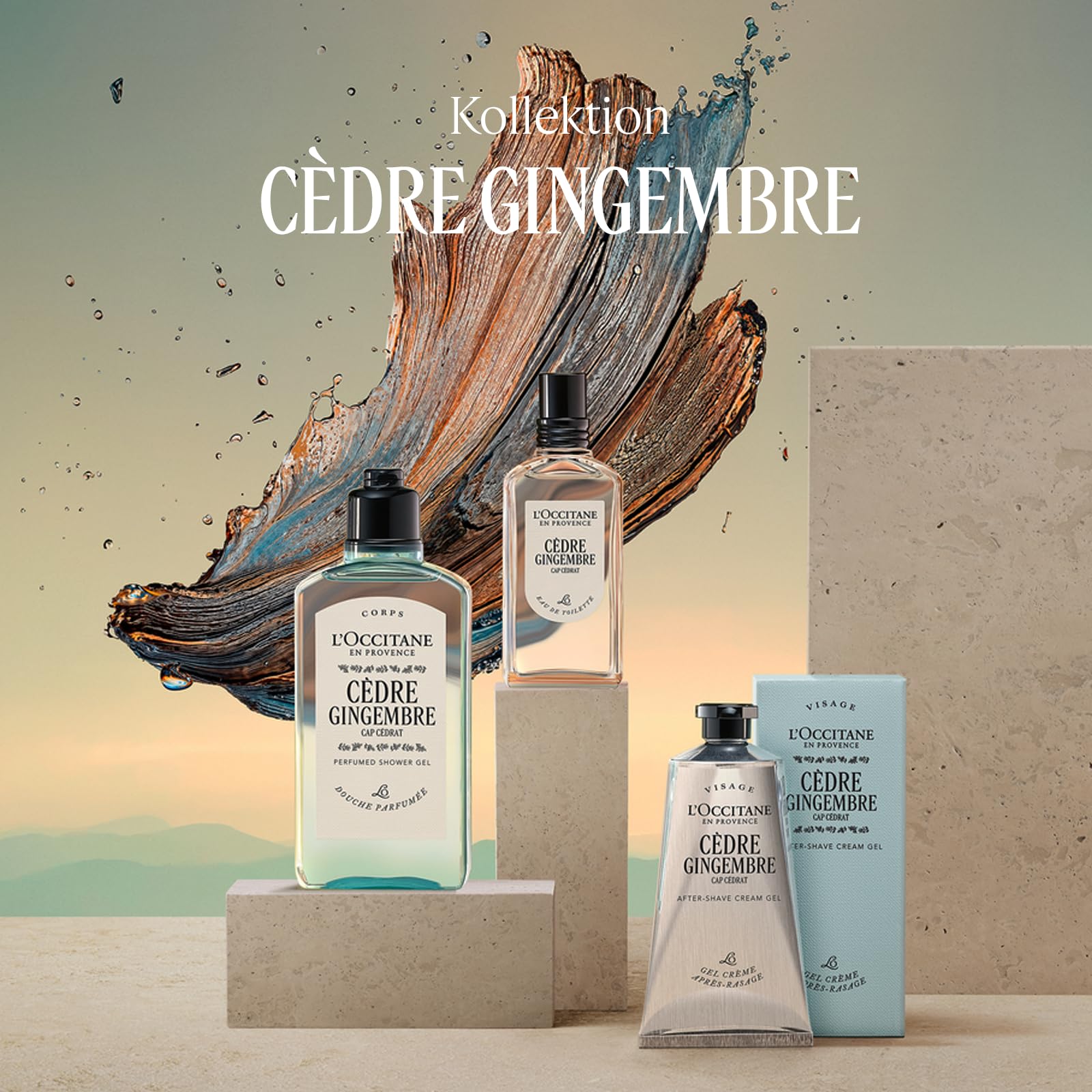 L'OCCITANE - Gel-Creme nach der Rasur Cèdre Gingembre - 75 ml