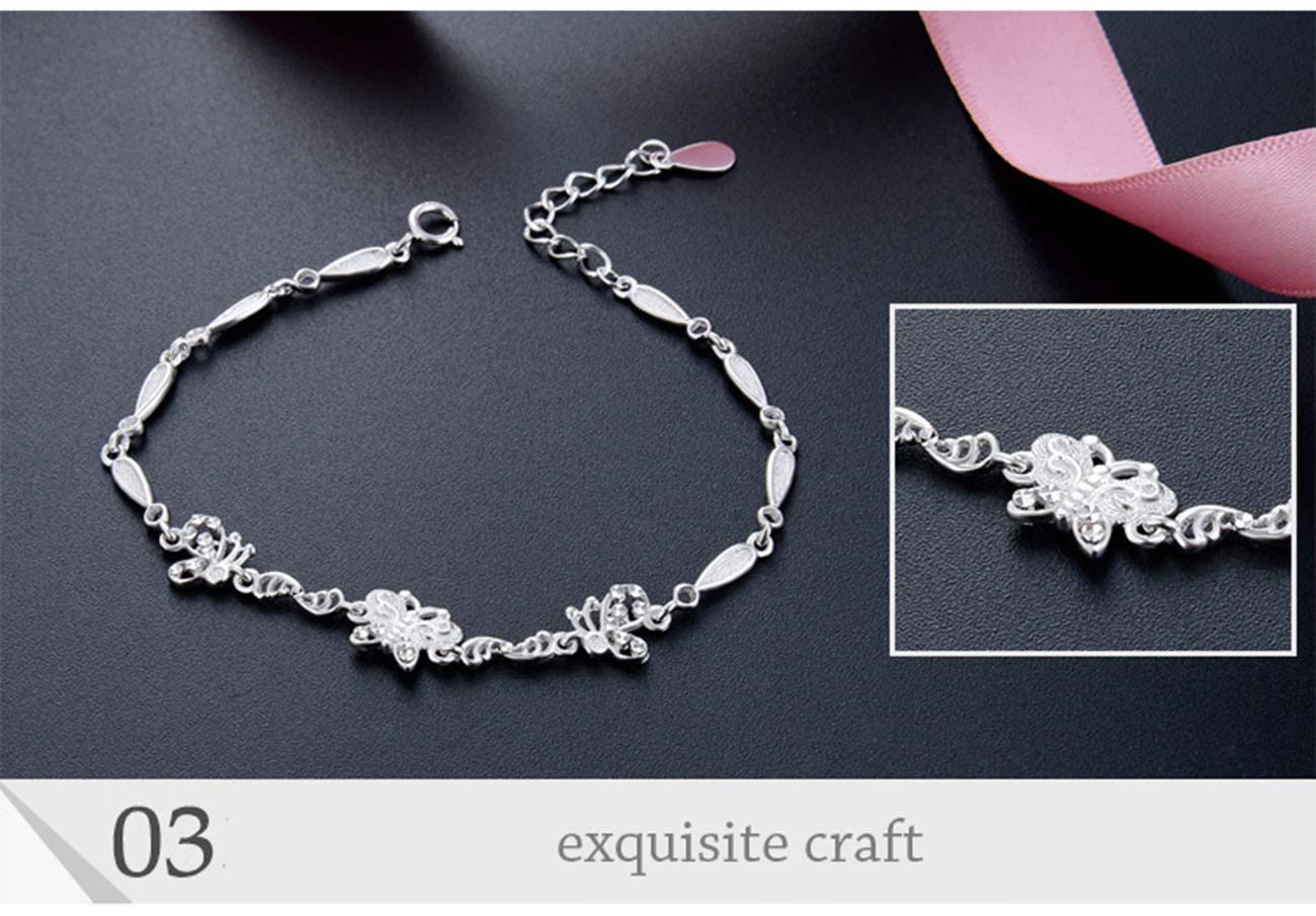 Bracciale Hailey in Argento con Farfalla - Eleganza e Comfort