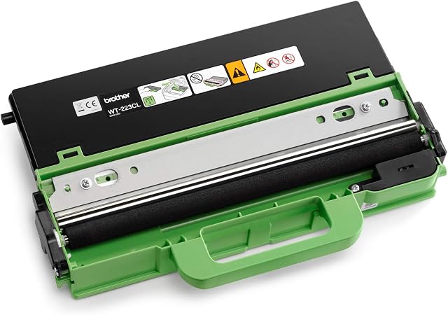 Brother WT-223CL Waste Toner Unit, Brother Genuine Supplies, Black/Green