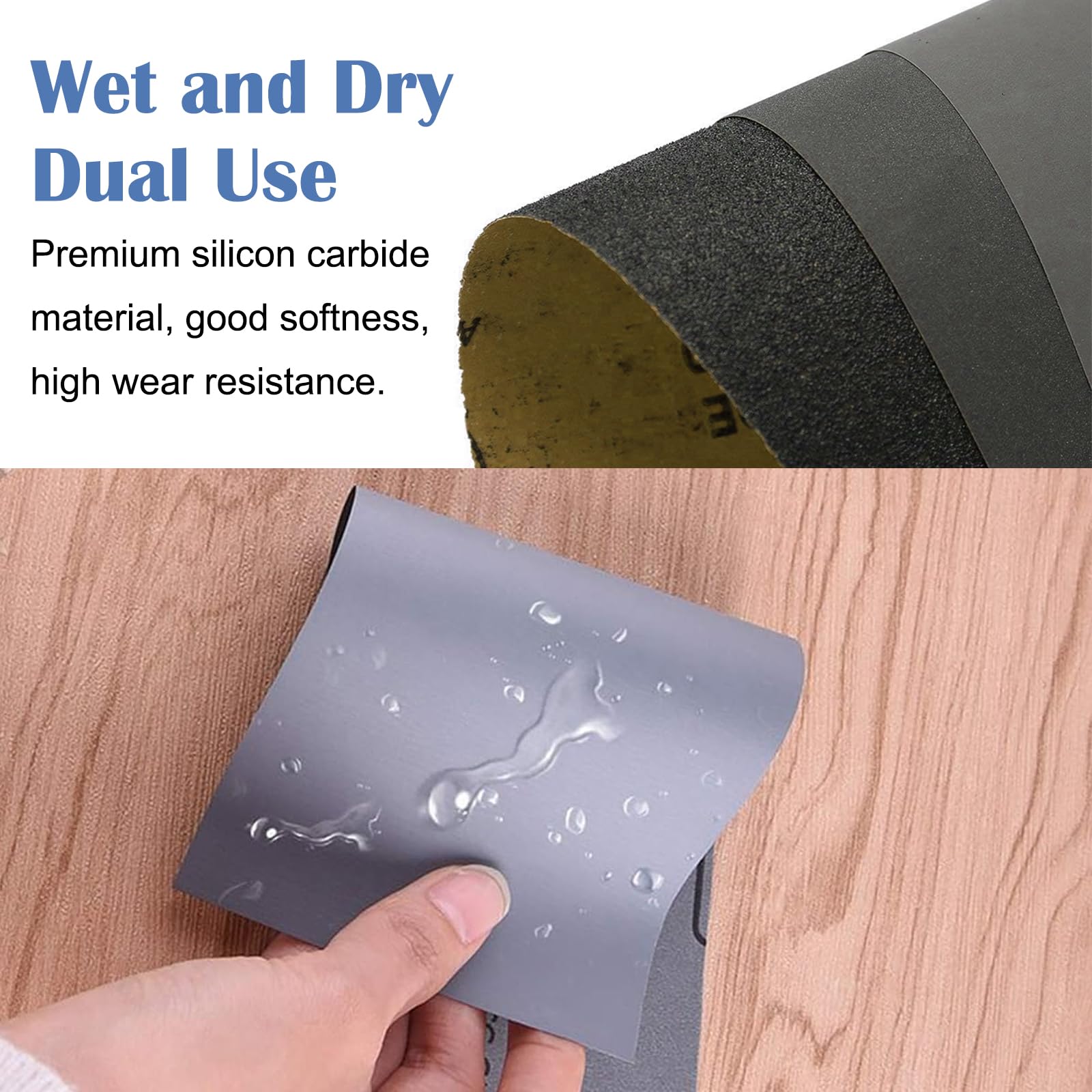 72 Pcs Sandpaper Set Wet And Dry Sanding Paper, Assorted Grit 400 600