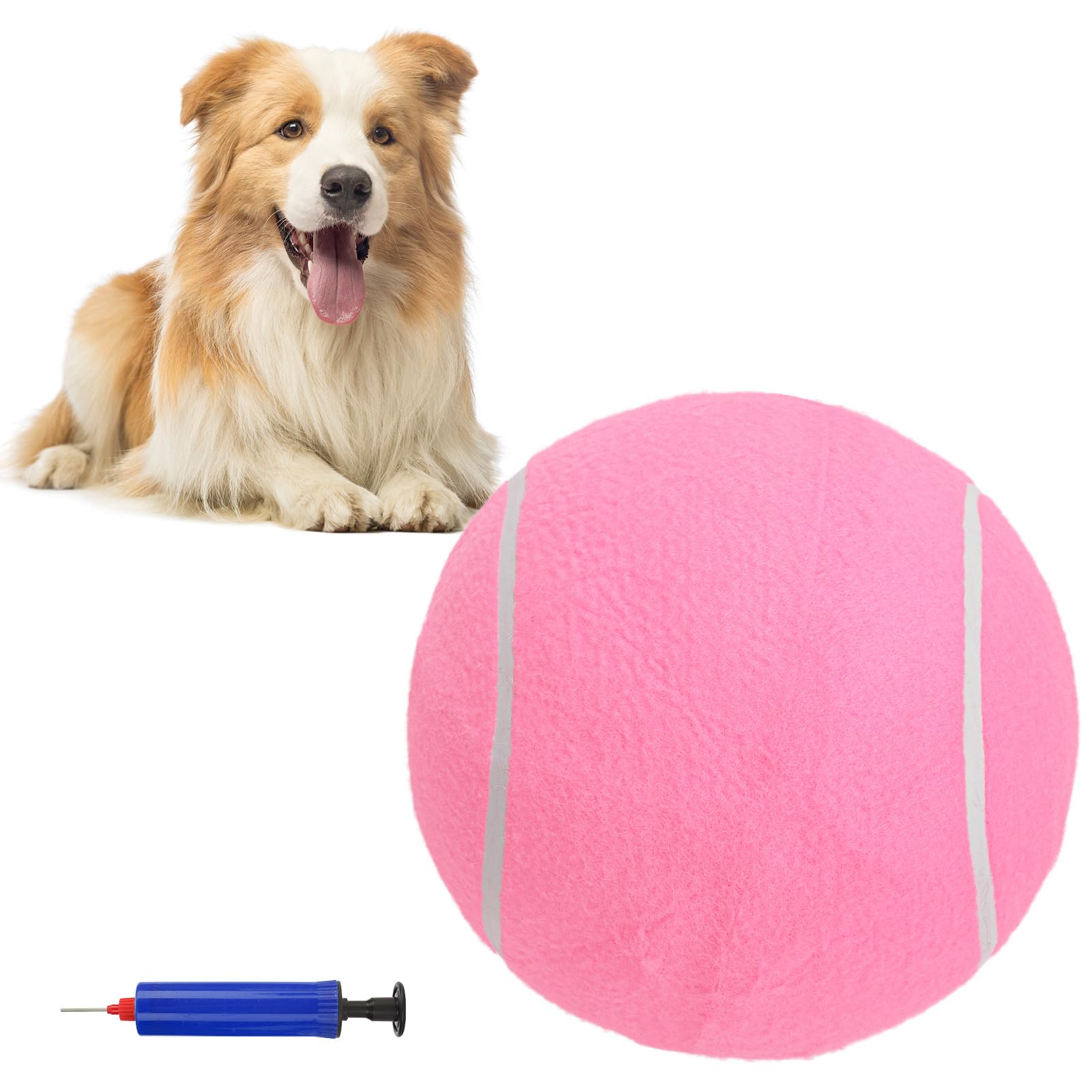SCENEREAL Large Tennis Ball for Dogs, 9.5