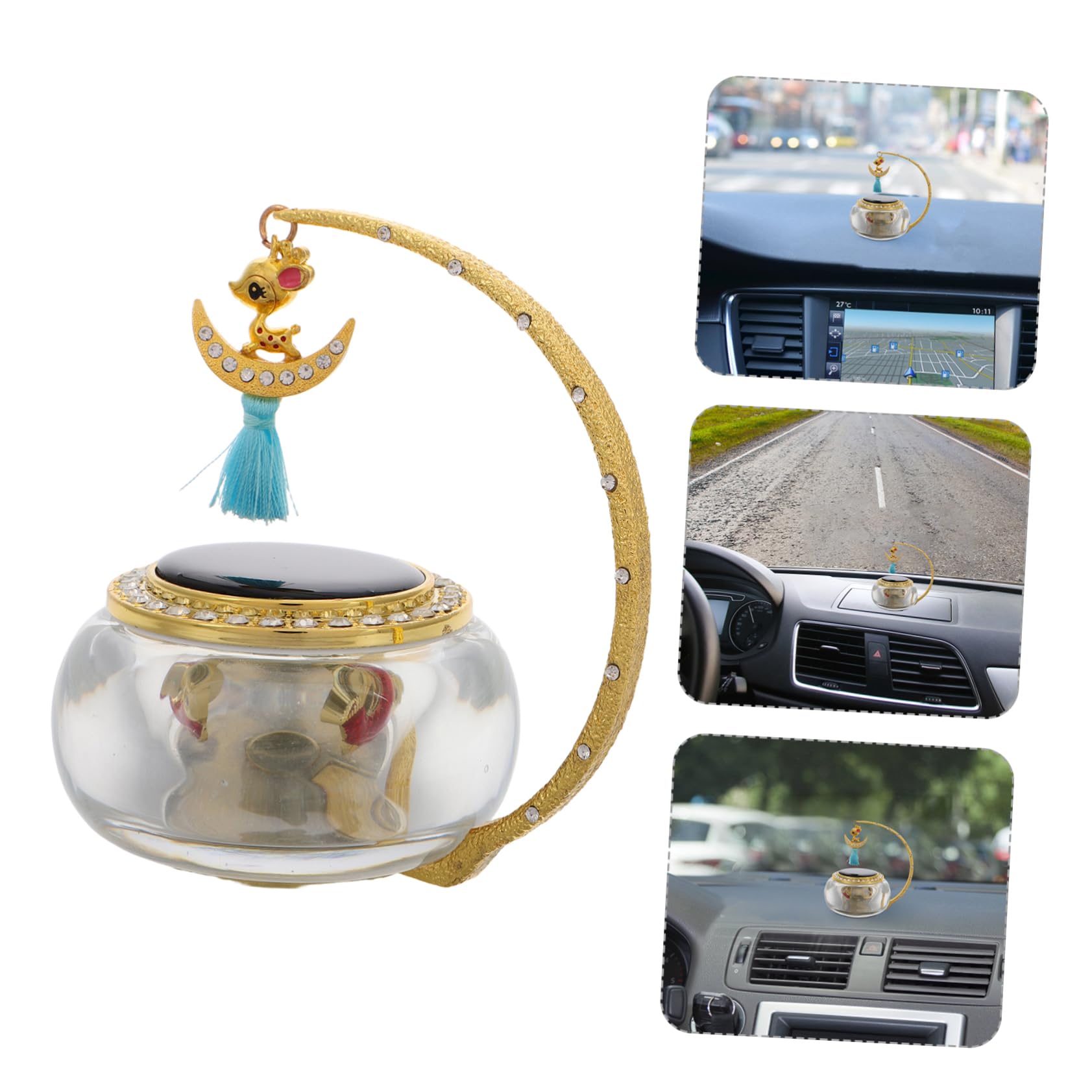 Solarbetriebener Aromadiffuser Für Auto Elegantes Dashboard Ornament Mit Rotierender Funktion Duftspender Für Angenehme Atmosphäre Im Innenraum Für Pkw Und Wohnmobile