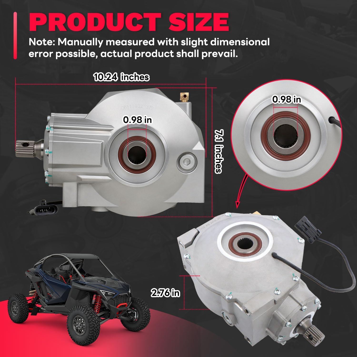 1333112 Upgraded Front Differential Compatible with Polaris RZR General Ranger XP Series Repalce 1334178 1334625 1333344