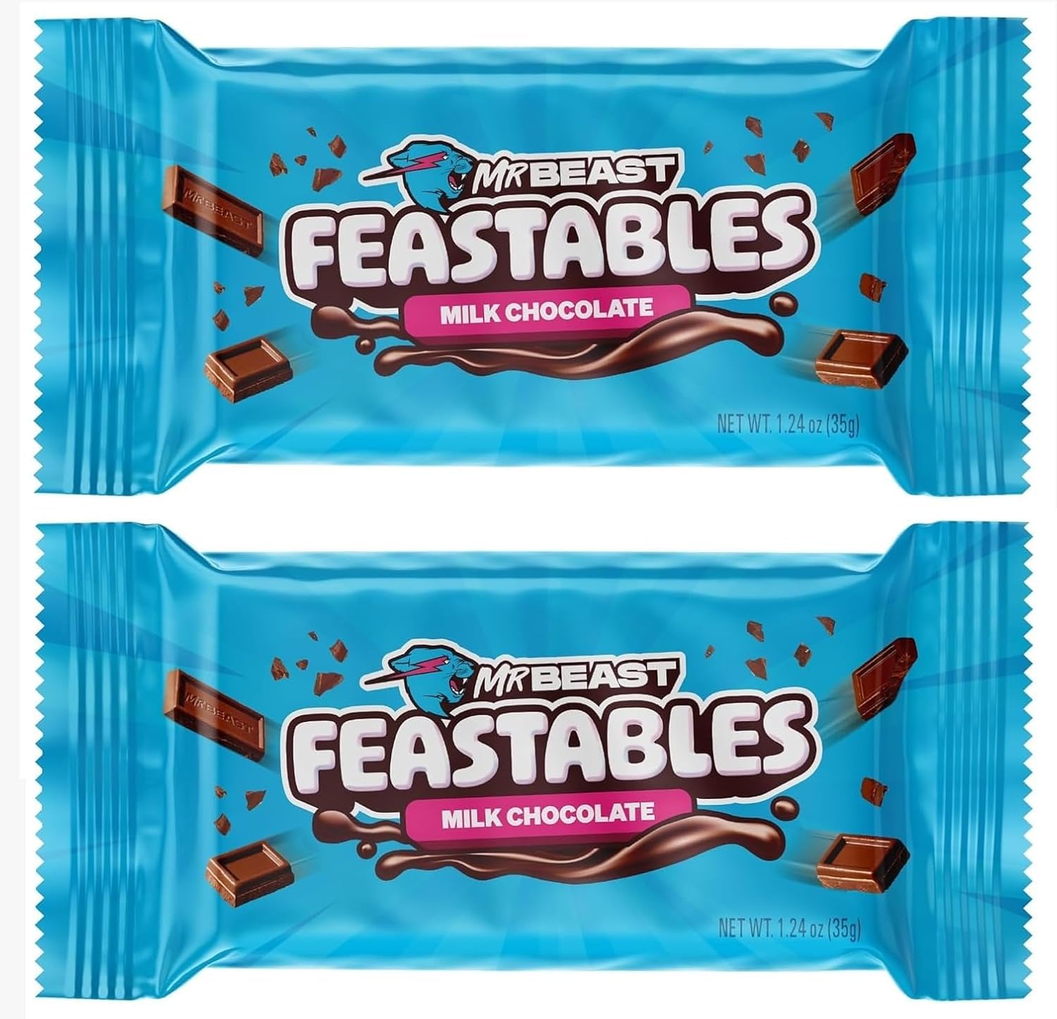 Mr.Beast Milk Chocolate Creamy Smoothness Delicious Texture Bar 35g (Pack Of 2)-image-8