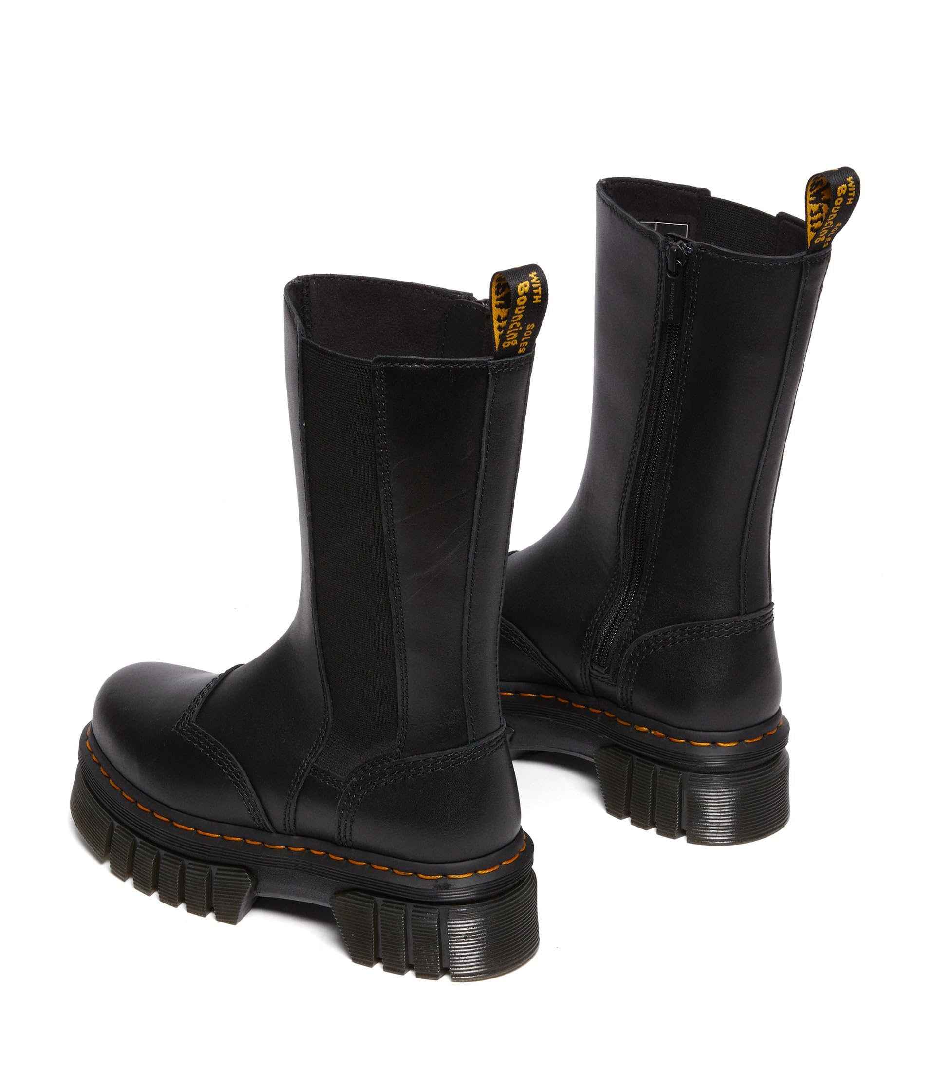 Dr. Martens Audrick Chelsea feminina alta, Preto, 34 | Amazon.com.br