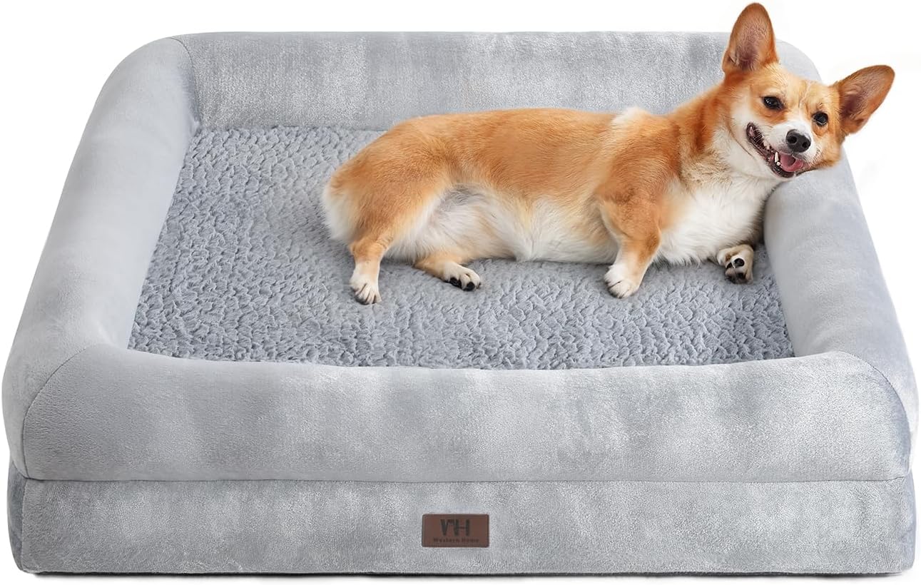 WESTERN HOME Dog Beds Large&Medium Washable, Orthopedic Scruffs Dog Bed