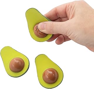 12 Avocado Stress Balls - Avocado Party Favors - Squeeze Toys - Novelty Squishies - Mochi Squishy Ball - Birthday Fiesta Party Favors - Cinco De Mayo Taco Tuesday Mexican Party Supplies
