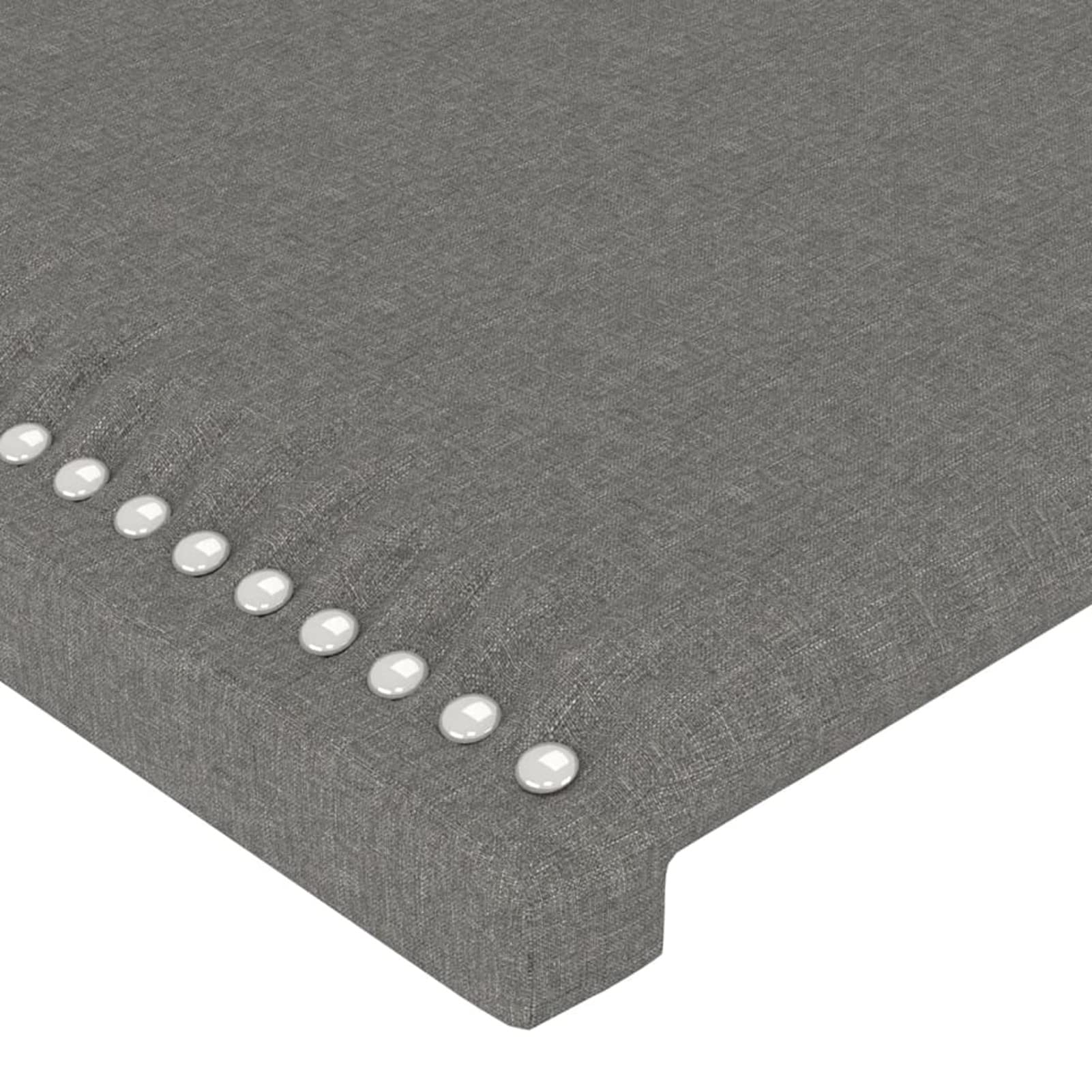 Cabeceros 2 Unidades, Cabezal De Cama, Cabecera para Cama, Cama Cabeza, Cabezales Dormitorios Modernos, Tela Gris Oscuro 72x5x78/88 cm