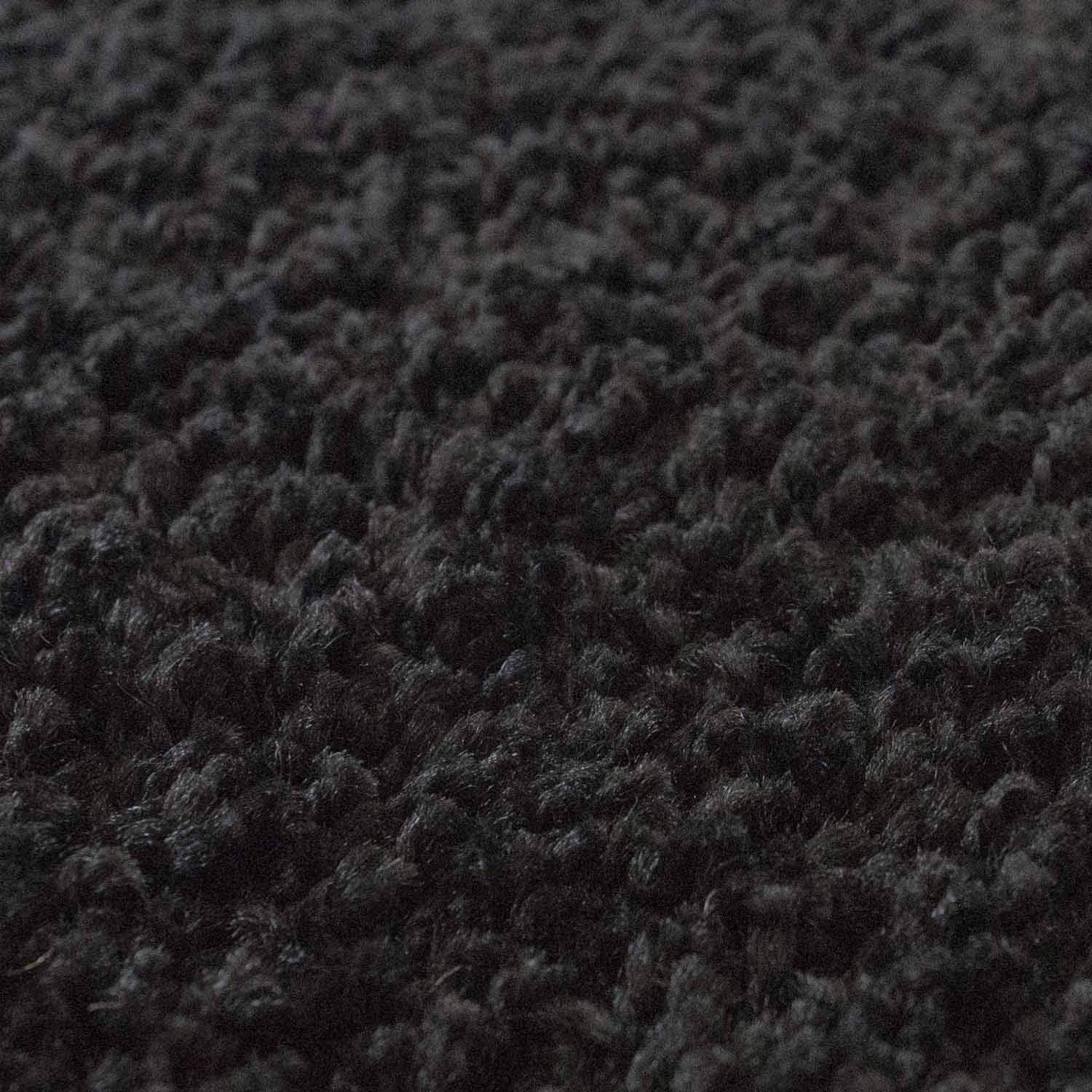 ayshaggy Shaggy - Tapis à Poils Longs - Couleur Unie - Noir - Doux et Moelleux - pour Le Salon - Dimensions : 230 x 320 cm