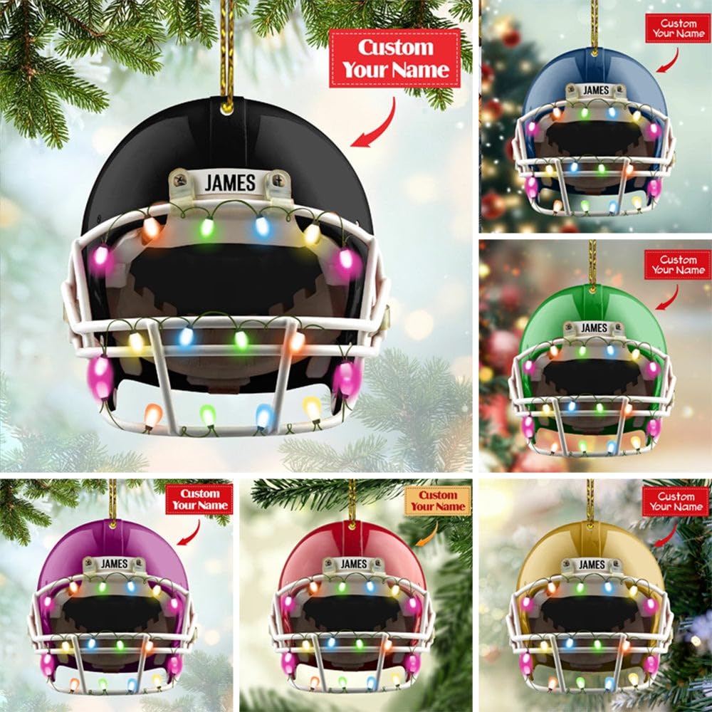 Amazon.com: Personalized American Football Helmet Ornament, Custom Name Ornament, 2D Flat Shape Ornaments, Gift for Football Lovers, Christmas - B4 : Home & Kitchen Amazon.com: Personalized American Football Helmet Ornament, Custom Name Ornament, 2D Flat Shape Ornaments, Gift for Football Lovers, Christmas - B4 : Home & Kitchen