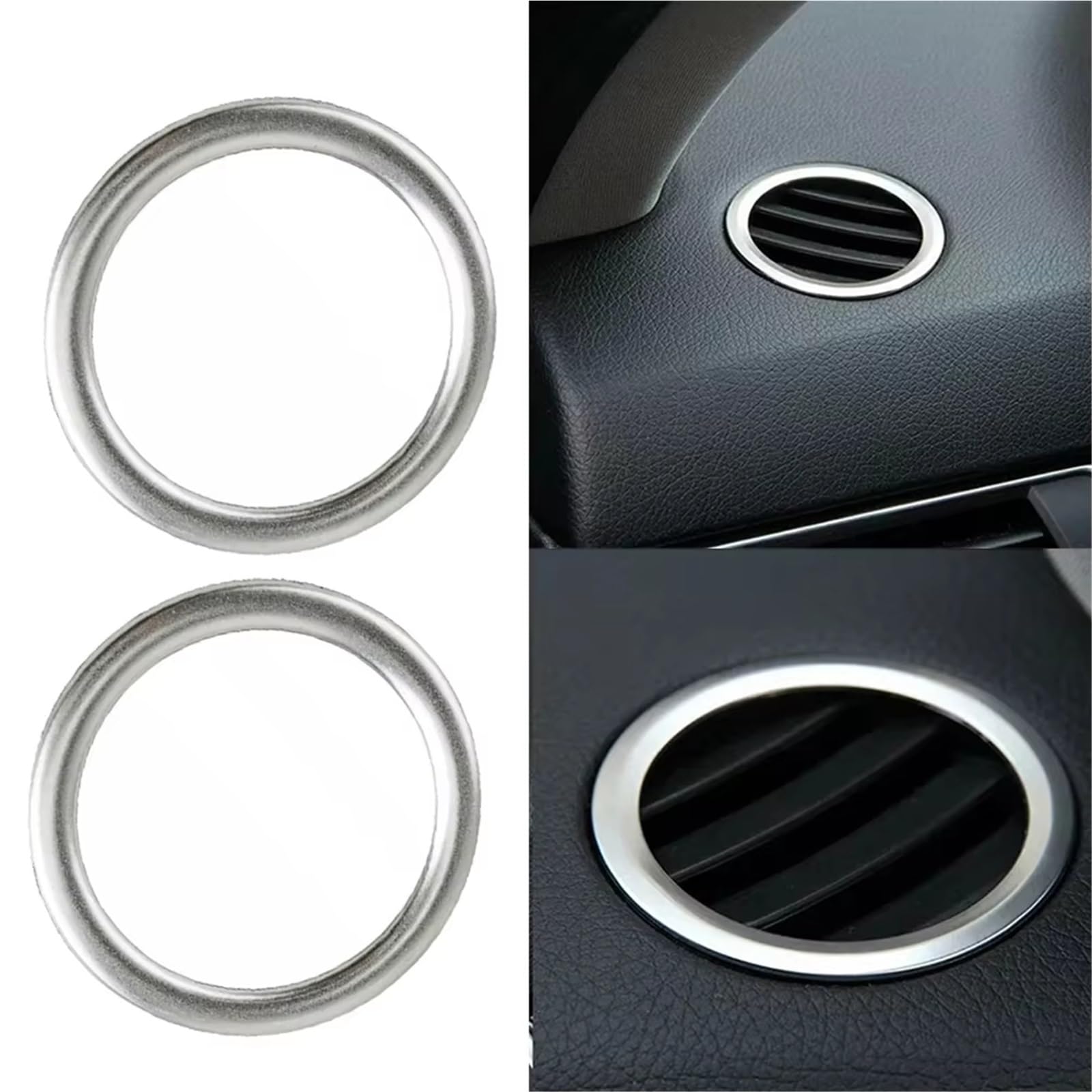 Compatible Con Benz Para ML-Class W166 2012 2013 2014 2015 Cubierta Salida Ventilación Aire Para Tablero Automóvil Ajuste Anillo Acondicionamiento