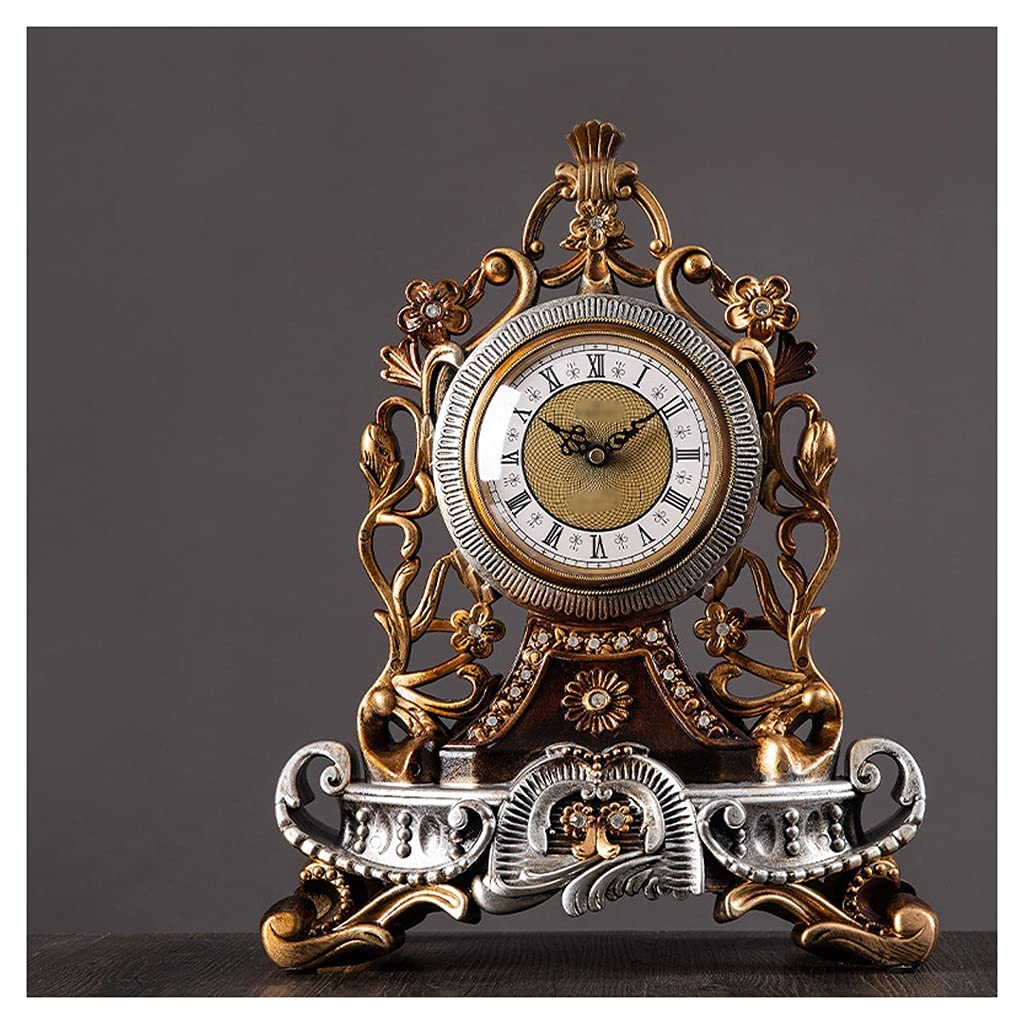 Reloj analógico para mesa de escritorio silencioso y decorativo estilo retro