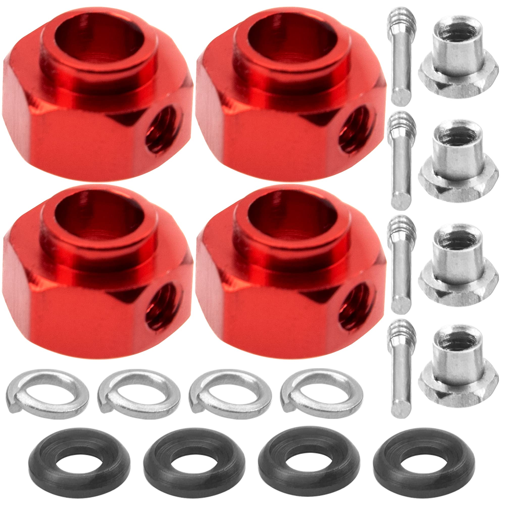 Amazon.com: ShareGoo Aluminum RC 12mm Hex Extended Wheel Hex Hub