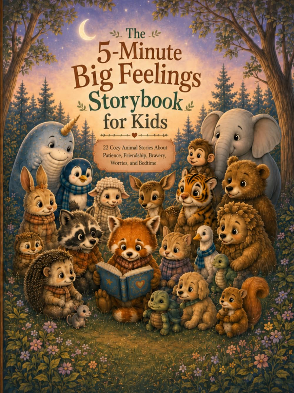 The 5-Minute Big Feelings Storybook for Kids: 22 Cozy Animal Stories About Patience, Friendship, Bravery, Worries, and Bedtime