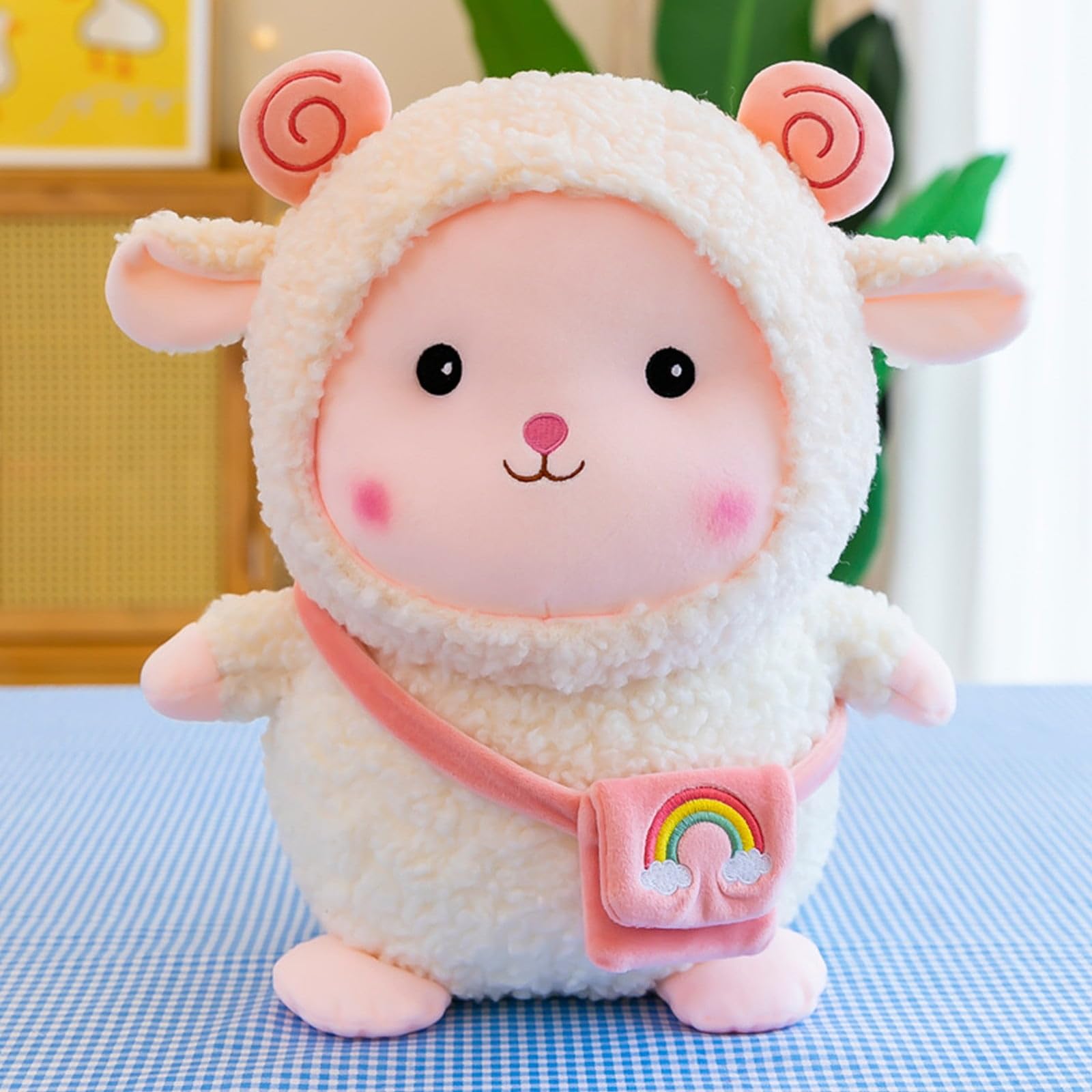 SOFTNETIC Bag Sheep Teddy Bear Cute, Soft Toy Great Birthday Gift for Girls & Boys (Pink) (B0CYCH425H) Amazon Price History, Amazon Price Tracker